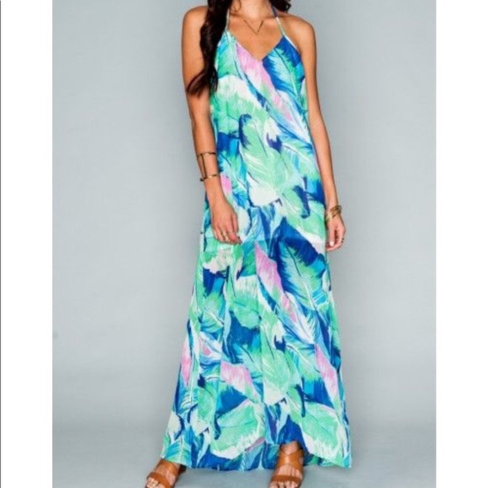 Show Me Your Mumu Maxi Halter Dress
